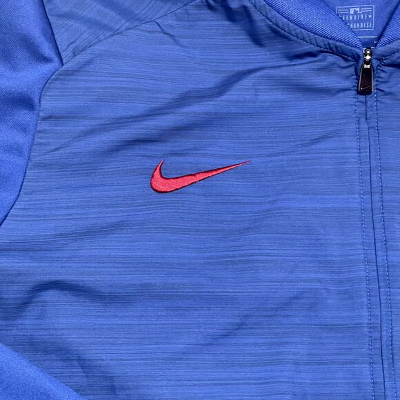 Texas Rangers Jacket Mens Medium Royal Blue MLB Full Zip Embroidered Logo NIKE - Picture 5 of 14